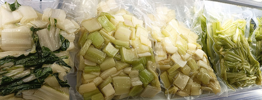 verdura limpia